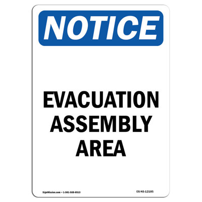 Evacuation Assembly Area Sign