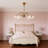 6-Light 29.5" Modern Linear Sputnik Chandelier