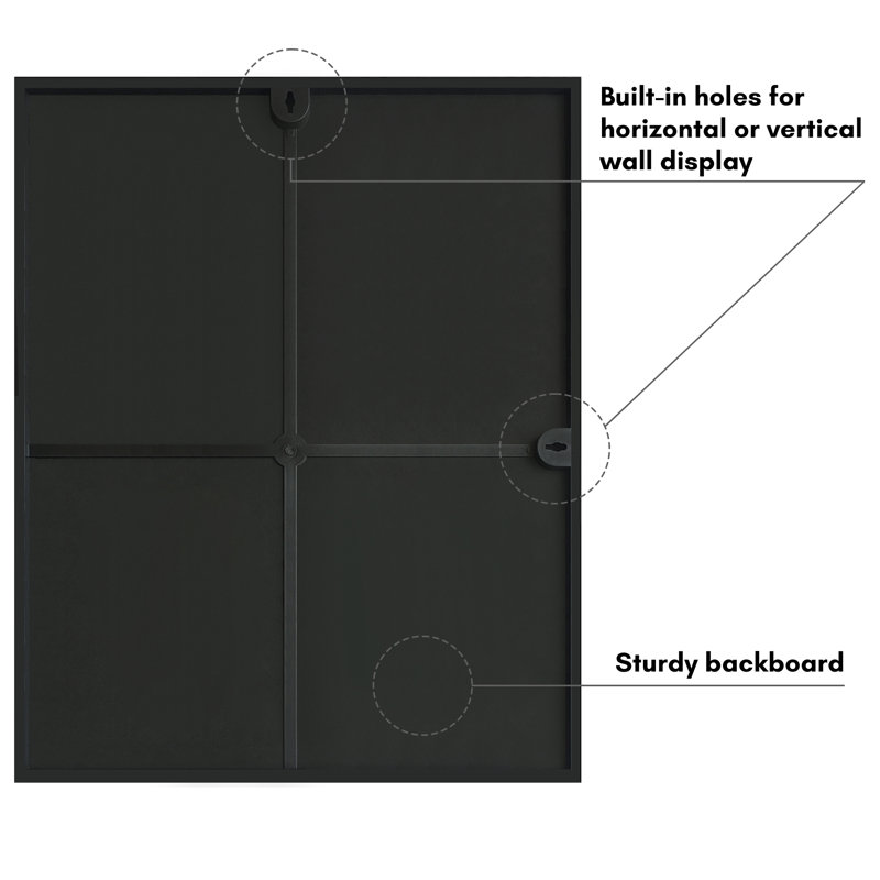 Black Front Loading Wall Picture Frame Set - 16x20 - 2 Pack