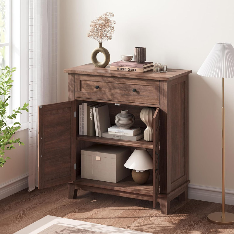 Single Storage Cabinet ( 92.5cm H x 80cm W x 40cm D), Brown