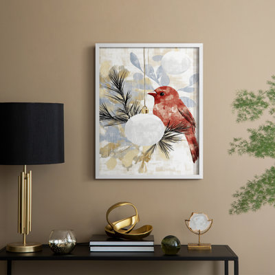 «Christmas Holiday Art DCCDXCII», reproduction d'art encadrée - bois massif