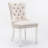 47.2" Round Glass Dining Table Set, Metal Pedestal Table with 6 Velvet Chairs-1546357981