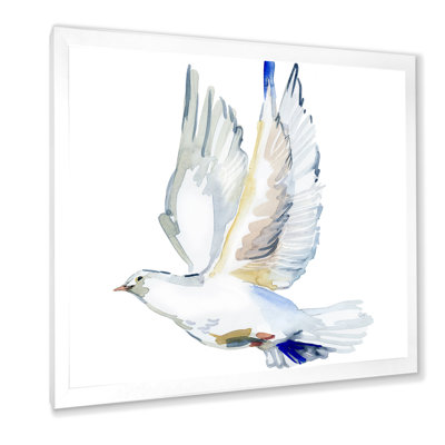 " Flying White Dove Bird IV "