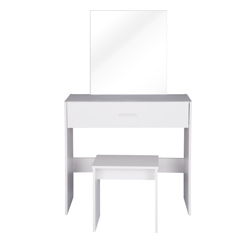 Karlei Dressing Table with Mirror, White