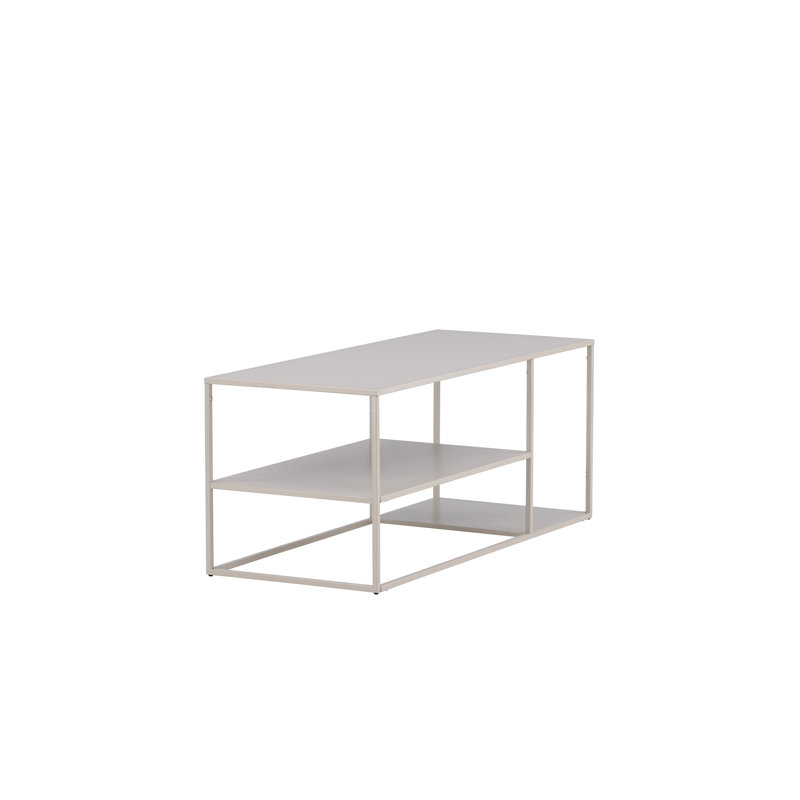 Febiya Frame Coffee Table with Storage, Beige