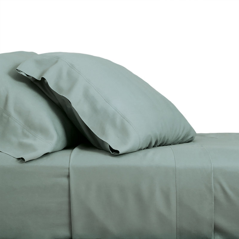 Bamboo Sateen Sheet Set, Ocean Mist, California king