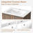 Stylish 24" Wall Mounted Single Floating Bathroom Vanity With Ceramic Sink-354891502