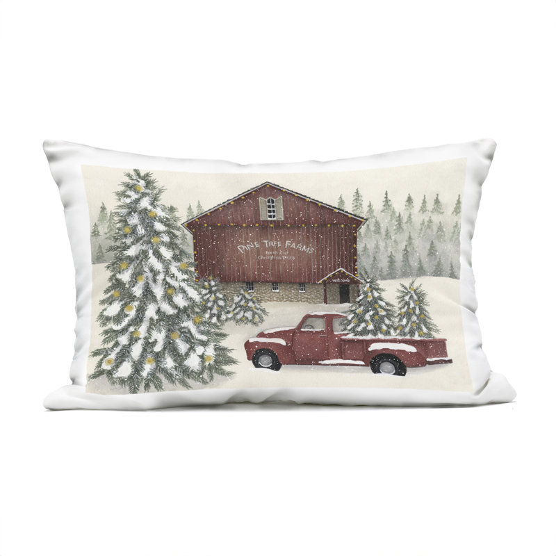 Coussin extérieur Winter Winter Tree Tree Design par Linda Spivey