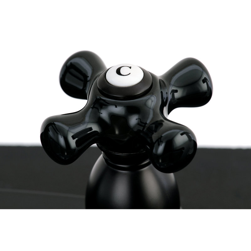 Kingston Brass Duchess Two-Handle 4-Hole 8" Centerset Kitchen Faucet with Side Sprayer, Oil Rubbed Bronze