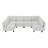 110.2" Modular Sectional Sofa,U Shaped Couch with Adjustable Armrests and Backrests