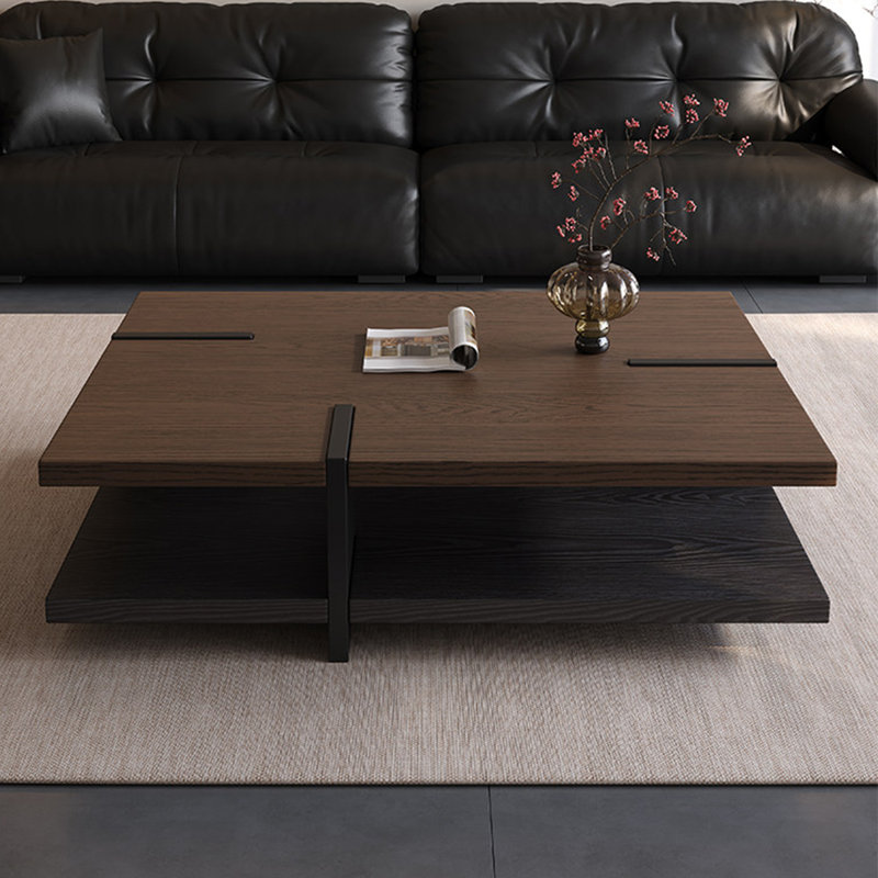 Table basse rectangulaire en bois manufacturé