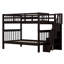 Lit superposé double en bois avec rangement-776046805
