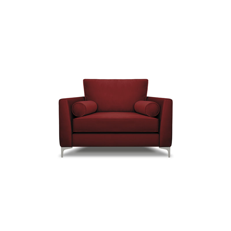 Kyle Upholstered Armchair, Red