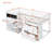 Twin Size Low Loft Bed with Rolling Desk, Shelf and Drawers-1727799147