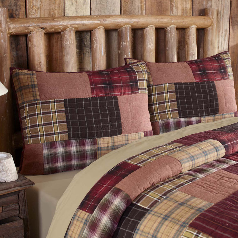 Wyatt Patchwork Cotton Plaid Standard Sham