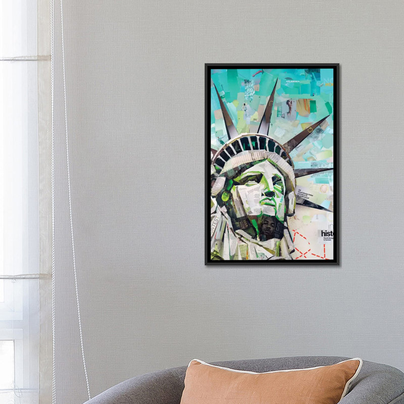 « freedom », impression sur toile, H 26 po x l 18 po x P 1,5 po, Toile avec cadre noir
