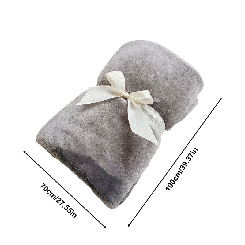 Couverture à pattes de couleur unie pour enfant Kondieu, Gray