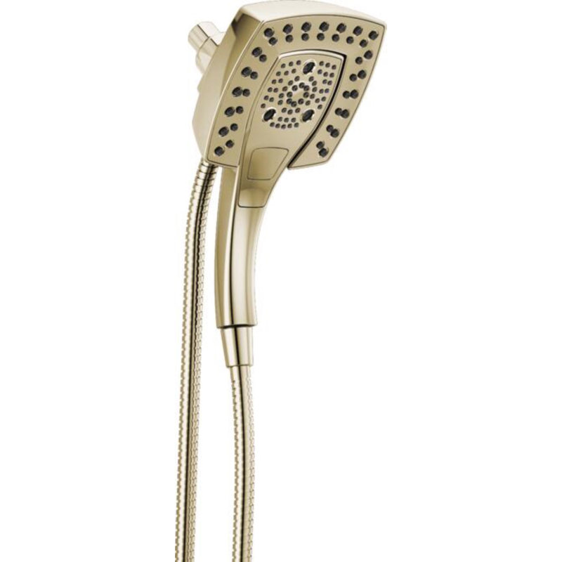 Dual Shower Head with H2Okinetic Technology, Lumicoat Polished Nickel