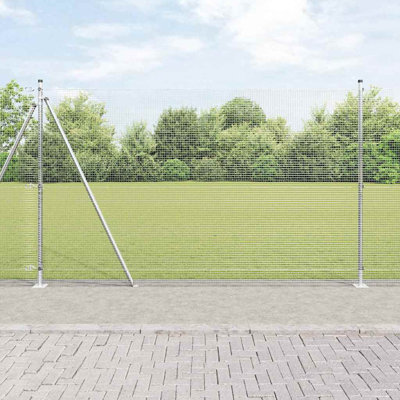 Vidaxl Fence With Posts Steel