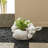 14.25"L MGO Rabbit Statue Planter