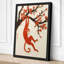 Playful Monkey in Blossom Japandi 1 Piece Wrapped Canvas Wall Art-912583562-912583567