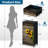 4 Drawer Dresser for Bedroom, Narrow Chest of Drawers, Wooden Top and Study Iron Frame 18"x37.5"-(WxH)