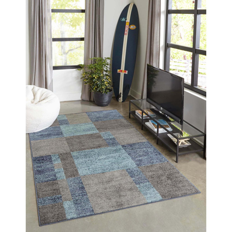 Hareld Geometric Indoor Rug, Rectangle 7'10" x 10'