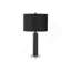 Lighting, H 28 po, lampe de table, métal noir, abat-jour noir, contemporain-135168468-135168298