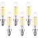 5 ampoules à DEL à intensité variable de 5 watts (équivalent à 60 watts) T6 T6.5, culot candélabre E12 blanc doux