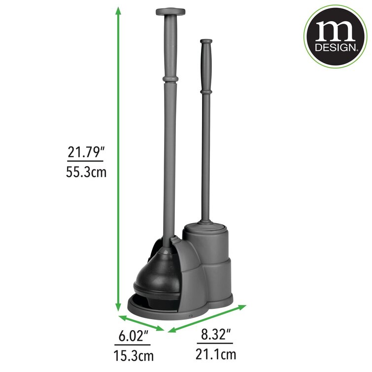 Symple Stuff Ahman Metal Toilet Brush Set