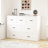 Convertible Dresser To Queen Bed – 2-Drawer Storage, White, Space-Saving Design