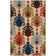 Romulus Ikat Handmade Tufted Wool Beige/Red/Blue Area Rug