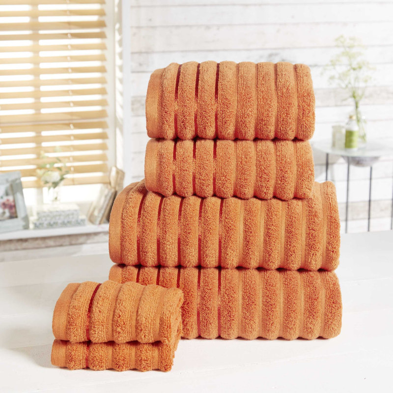 Asata 100% Cotton Midweight Ribbed Mulit-Size Set, Spice