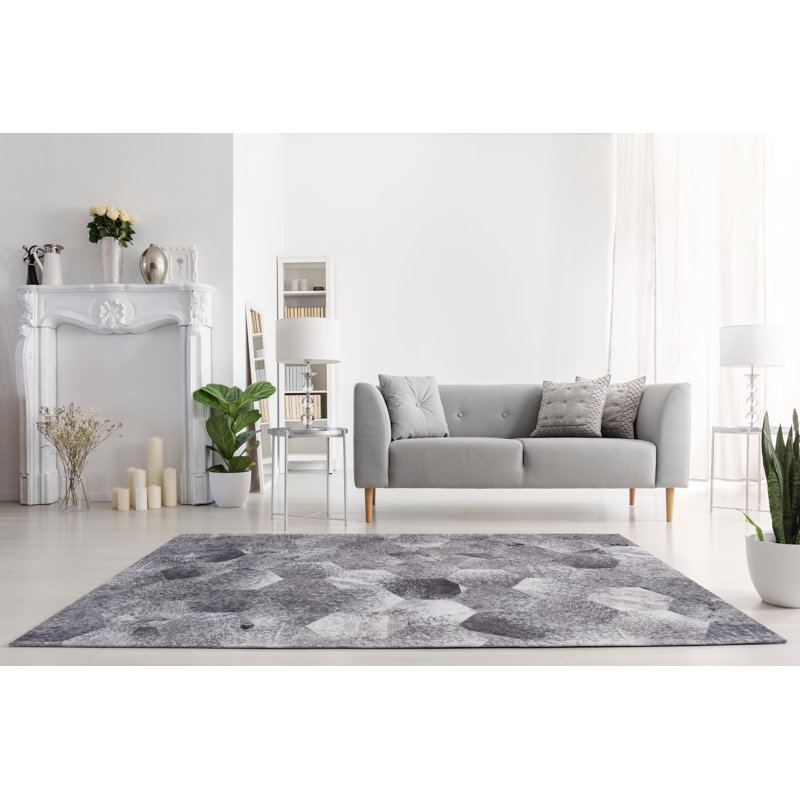 Beier Nova Flatweave Grey Rug, Rectangle 120 x 170cm