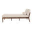 Chaise longue en tissu Sarom avec traversin-112216425
