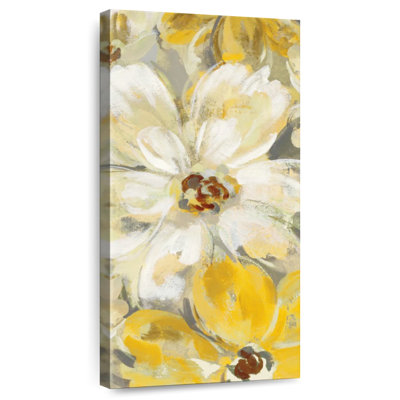 Scattered Spring Petals Yellow Gray II