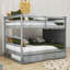 Lit superposé double en bois avec lit gigogne simple et tiroirs Jamere Kids-321363943