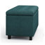 Cosmopolitan 34"W Upholstered Storage Ottoman with Tufted Design and Large Interior Storage-1481126411-1481126410