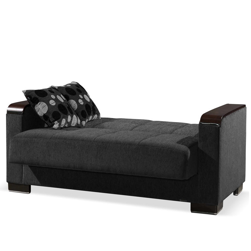 Lit convertible gris en chenille grise avec plus de rangement - Choix de sièges confortables et fonctionnels Espace caché Pratique Élégant