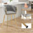 Kristyn Upholstered 25.6'' Counter Stool With Metal Frame-916650104
