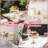 6-Piece Round Gold Metal Cake Stand Set for Wedding Birthday Party