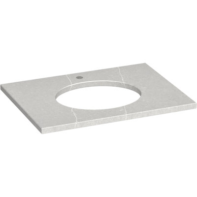 Silestone Quartz 31-In Vanity Top With Oval Cutout