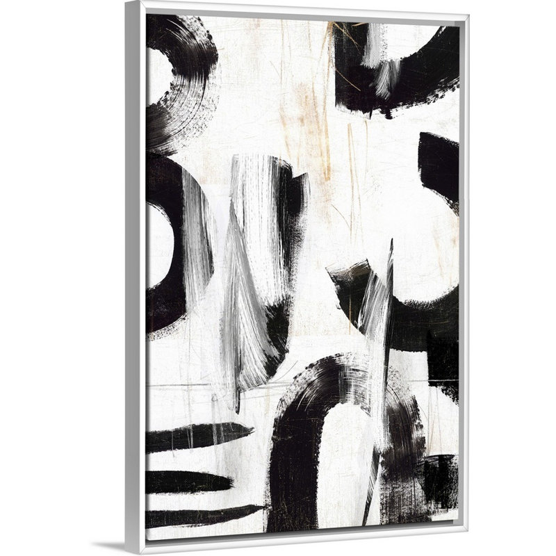 Reproduction d’art sur toile, "concept III" par PI studio, H 20 po x l 14 po x P 1,75 po, Cadre blanc