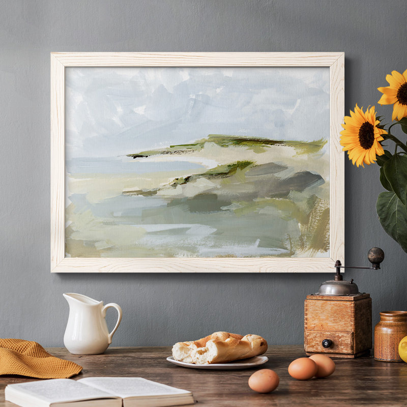 Impression sur toile «Sea Cove Impression I», Cadre blanc, H 18 po x l 26 po x P 1,5 po