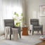 Fauteuil d'appoint rembourré en polyester (ensemble de 2)-893062862
