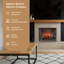 Electric Smart Fireplace with Heat-349130043