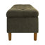 Banc de rangement à couvercle rabattable rembourré-95419173