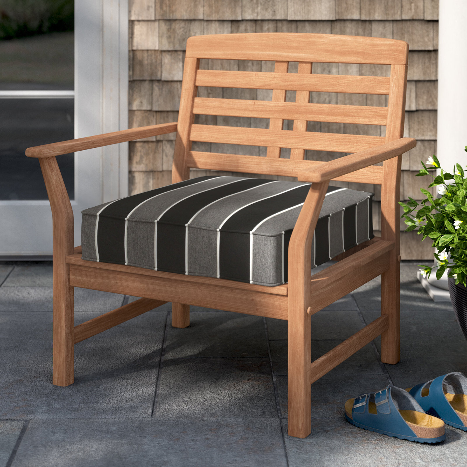 Sunbrella® Dining Chair Cushion, 22.5" W x 22.5" D