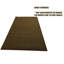 Tapis uni de couleur unie vert mousse avec antidérapant-977929100