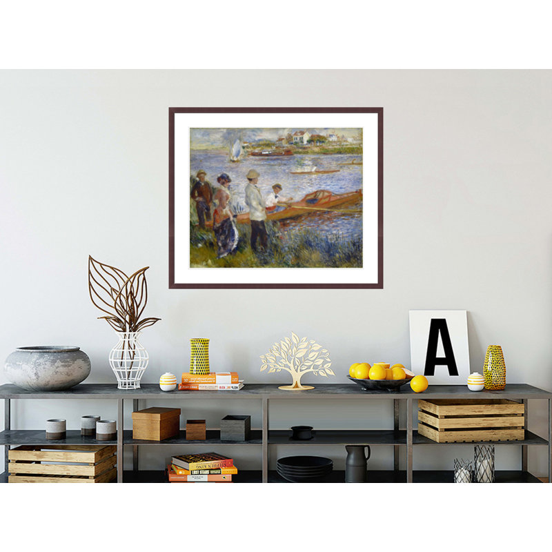 «Oarsmen at Chatou» par Pierre-Auguste Renoir, impression giclée encadrée, H 33,5 po x l 39,59 po